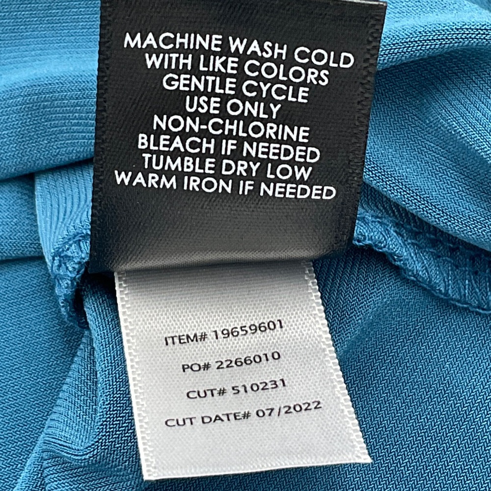 Torrid NWT Studio Knit Lace Shoulder Top Long Sleeve Midnight Teal 0 / L / 12 - Picture 15 of 16